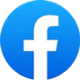 A white lowercase letter "f" centered on a blue circular background, representing the Facebook logo.